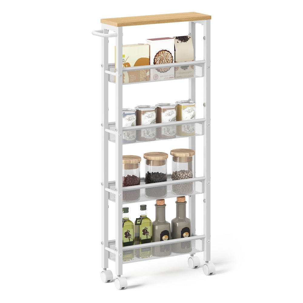 5-Tier Slim Rolling Storage Cart