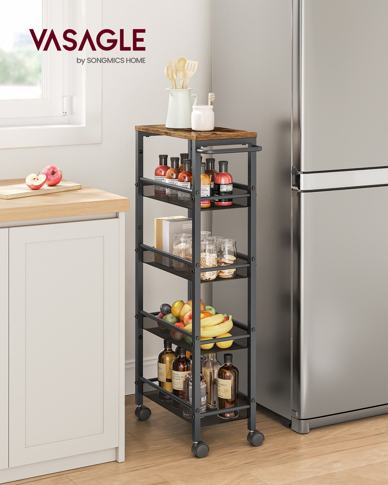 4-Tier Slim Rolling Storage Cart - image 40