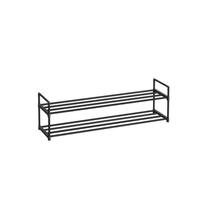 2 Tier Metal Shoe Rack for 12 Pairs of Shoes