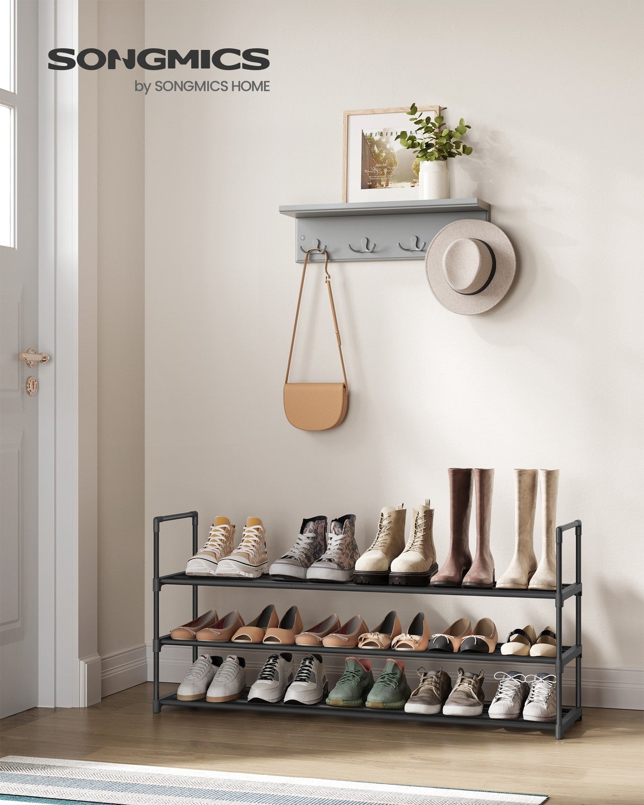 2 Tier Metal Shoe Rack for 12 Pairs of Shoes - image 17