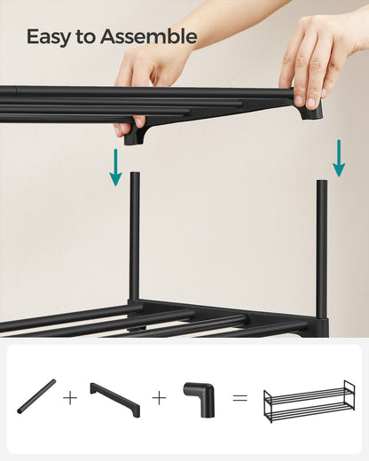 2 Tier Metal Shoe Rack for 12 Pairs of Shoes - image 20