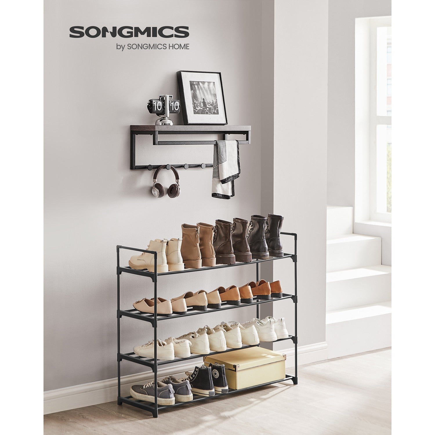 2 Tier Metal Shoe Rack for 12 Pairs of Shoes - image 24