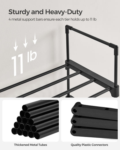2 Tier Metal Shoe Rack for 12 Pairs of Shoes - image 38