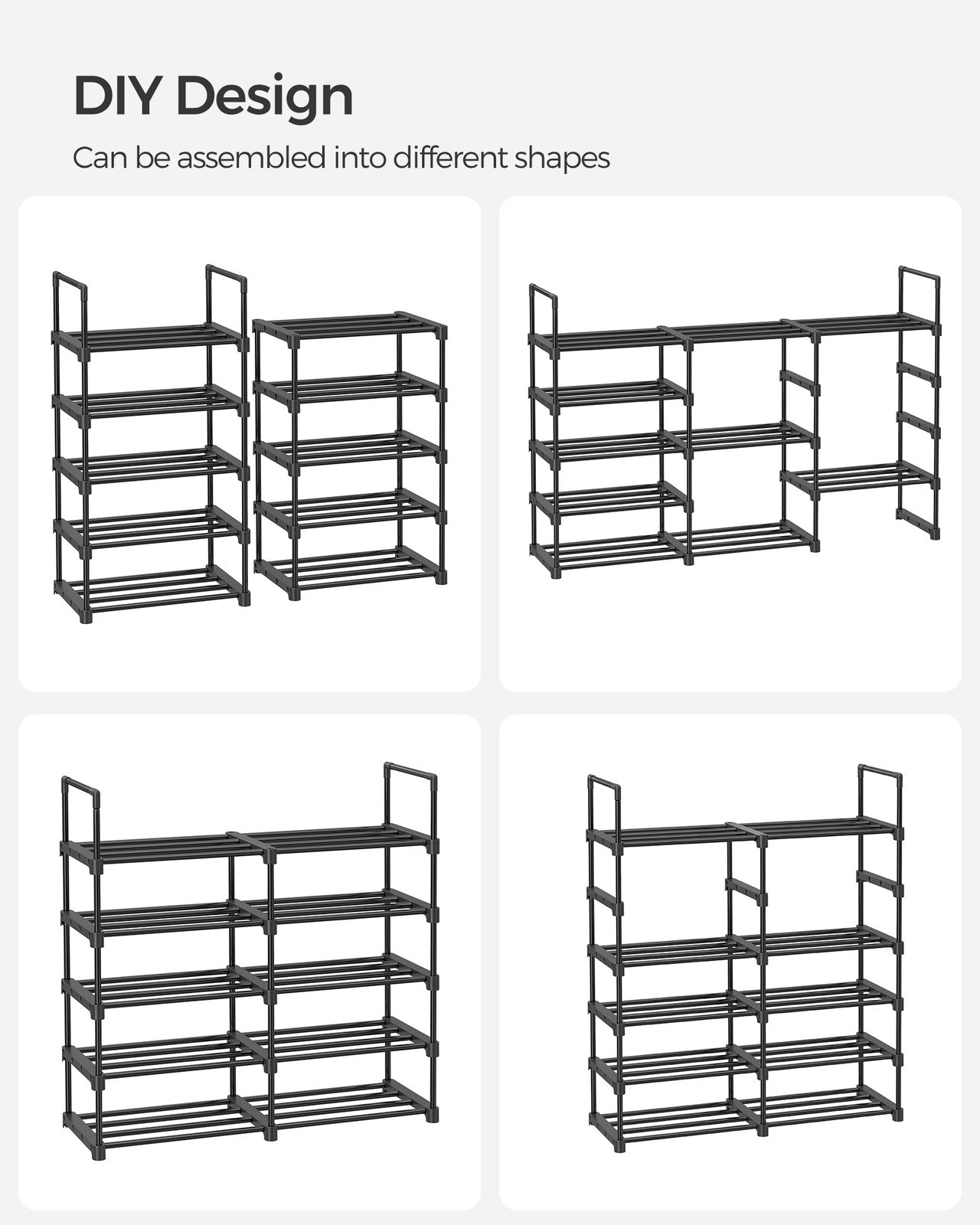 2 Tier Metal Shoe Rack for 12 Pairs of Shoes - image 39