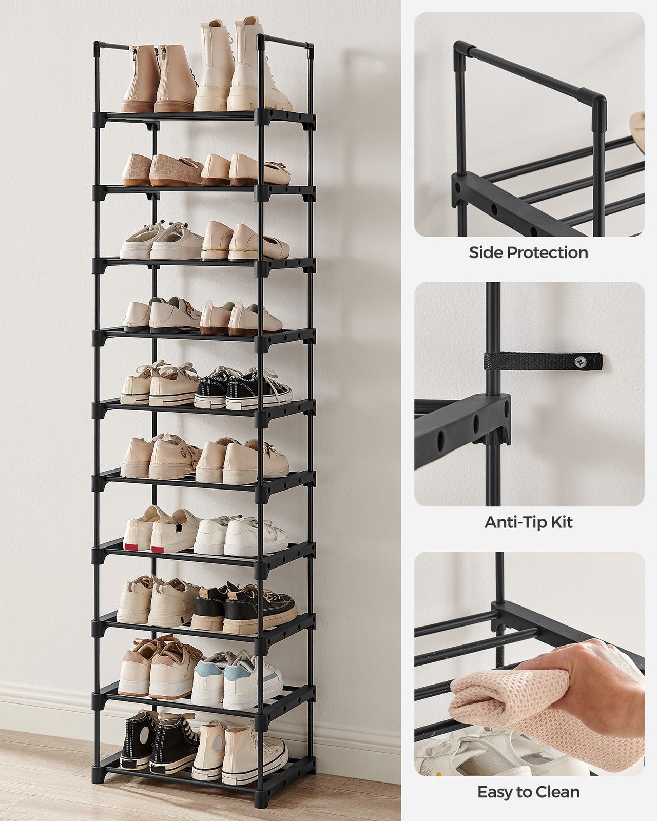 2 Tier Metal Shoe Rack for 12 Pairs of Shoes - image 42
