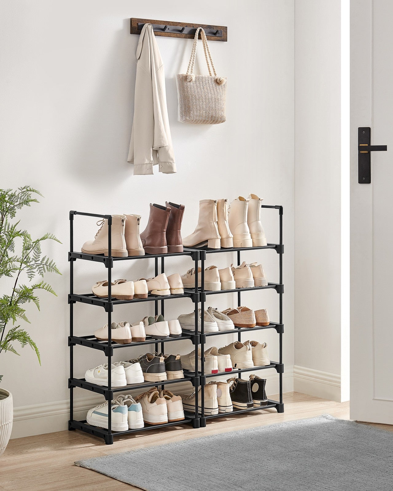 2 Tier Metal Shoe Rack for 12 Pairs of Shoes - image 43