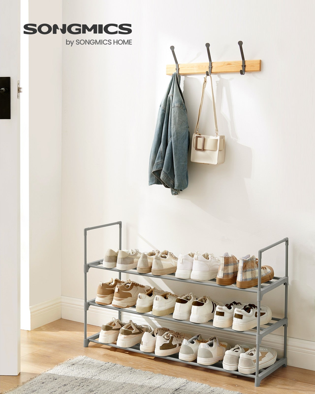2 Tier Metal Shoe Rack for 12 Pairs of Shoes - image 9