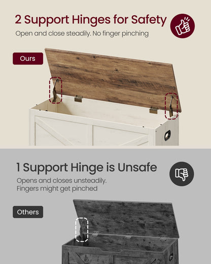 Farmhouse storage bench with fabric drawers for entryway or bedroom - image 7