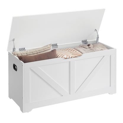 Storage Trunk with 2 Safety Hinges - White