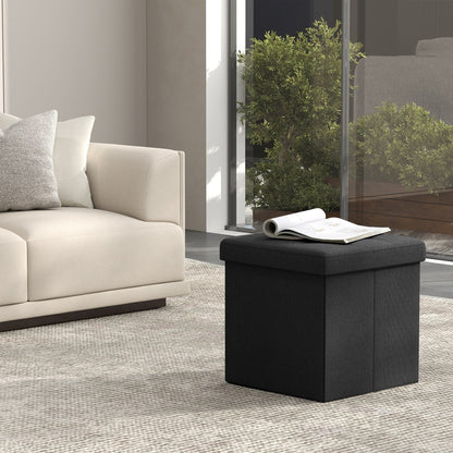 Folding storage stool bench footrest for living room and bedroom - image 2
