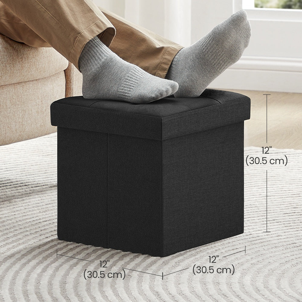 Folding storage stool bench footrest for living room and bedroom - image 3