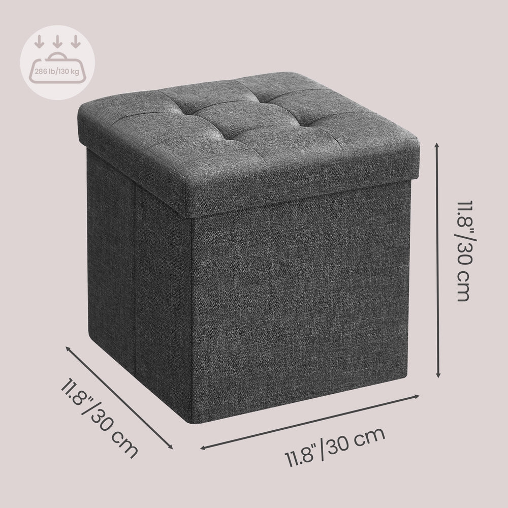Folding storage stool bench footrest for living room and bedroom - image 3