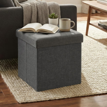 Folding storage stool bench footrest for living room and bedroom - image 4