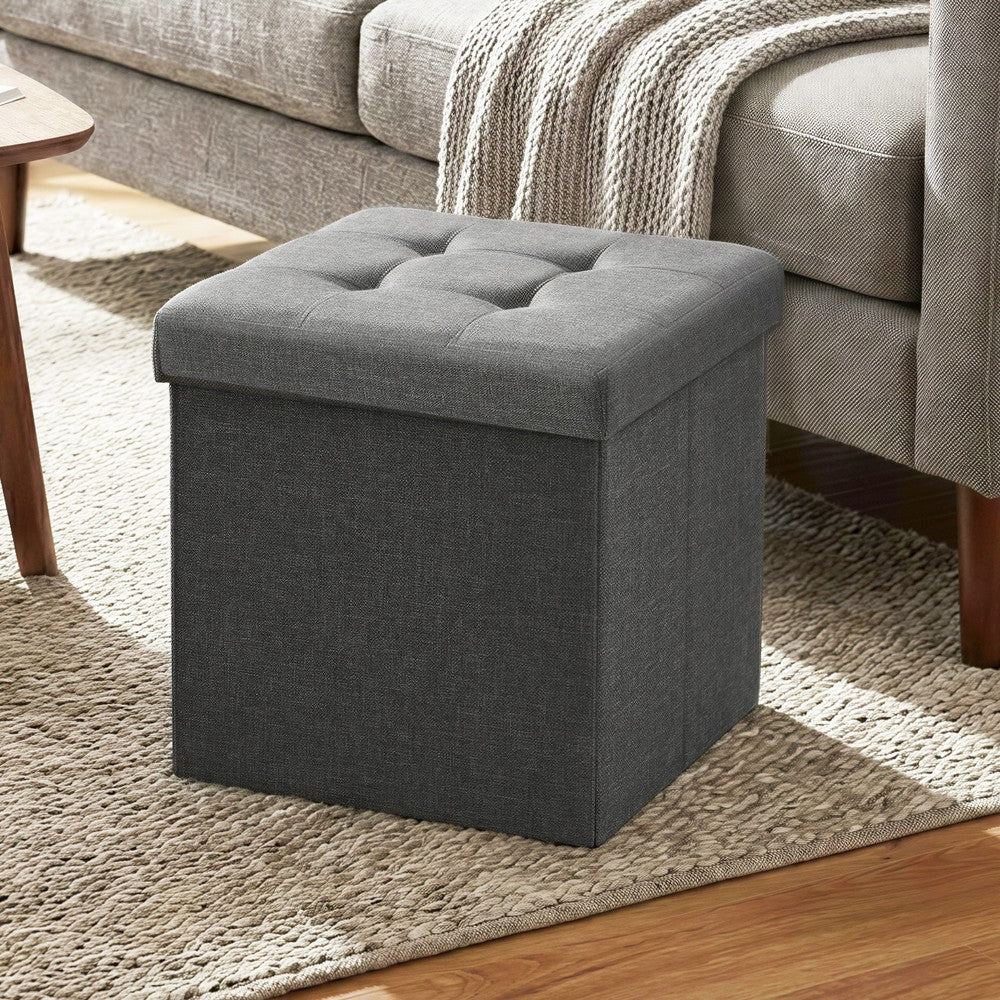 Folding storage stool bench footrest for living room and bedroom - image 5