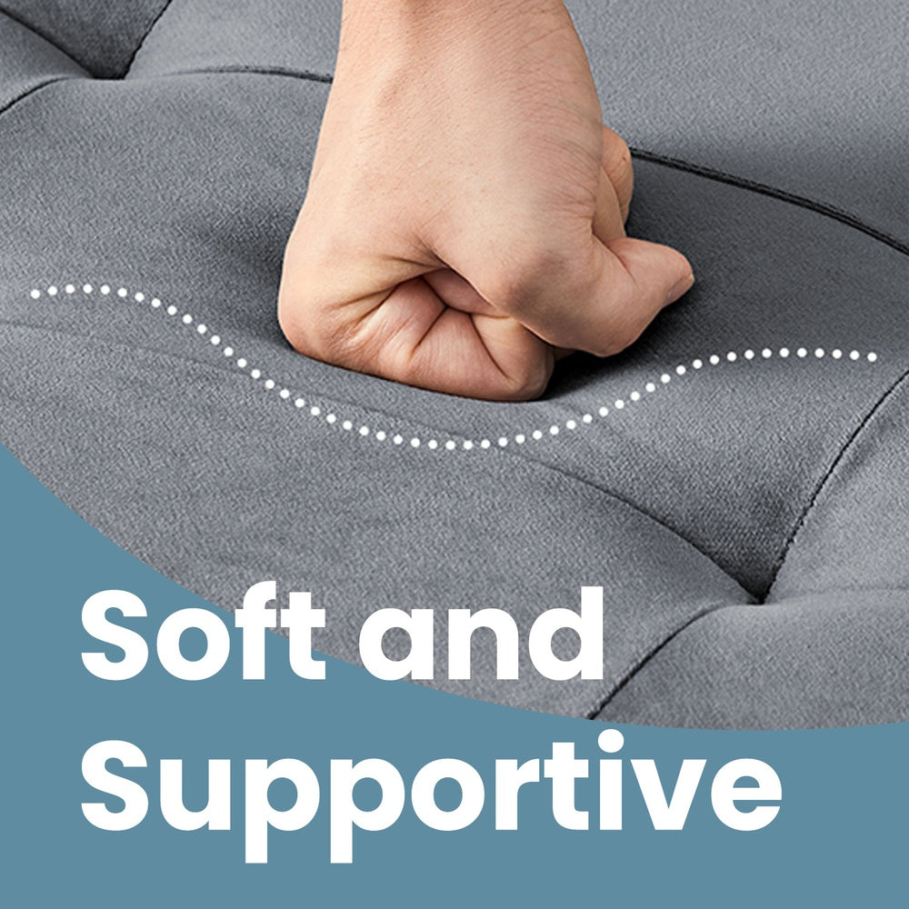 Foldable storage ottoman footrest for living room bedroom and dorm - image 3
