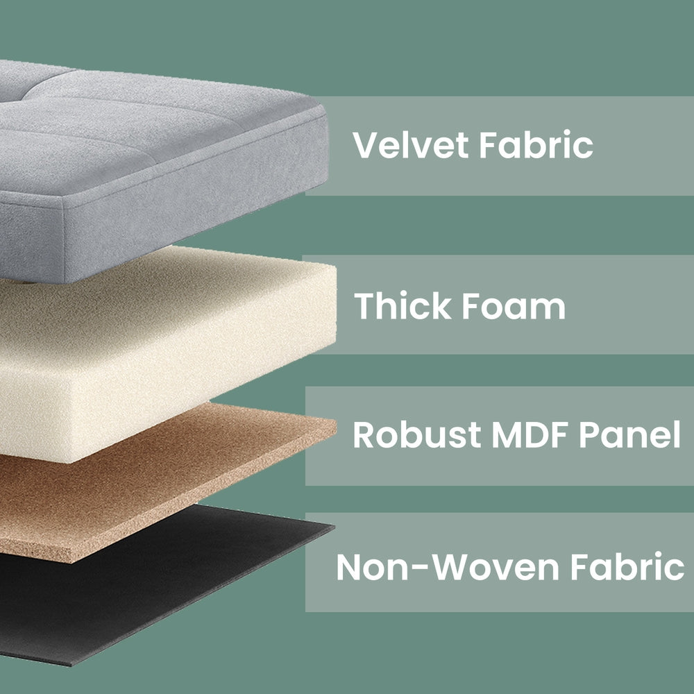 Foldable storage ottoman footrest for living room bedroom and dorm - image 5