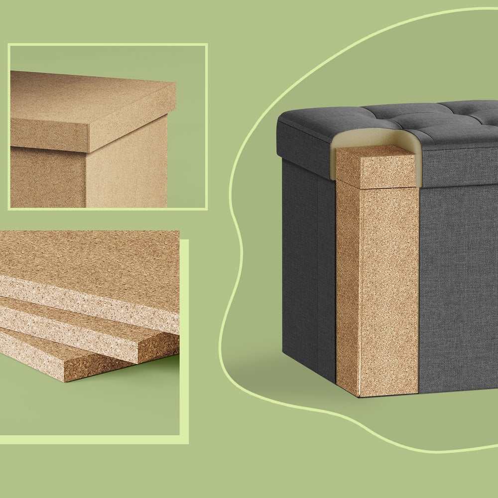 Foldable Storage ottoman bench cube for living room and dorm - image 3