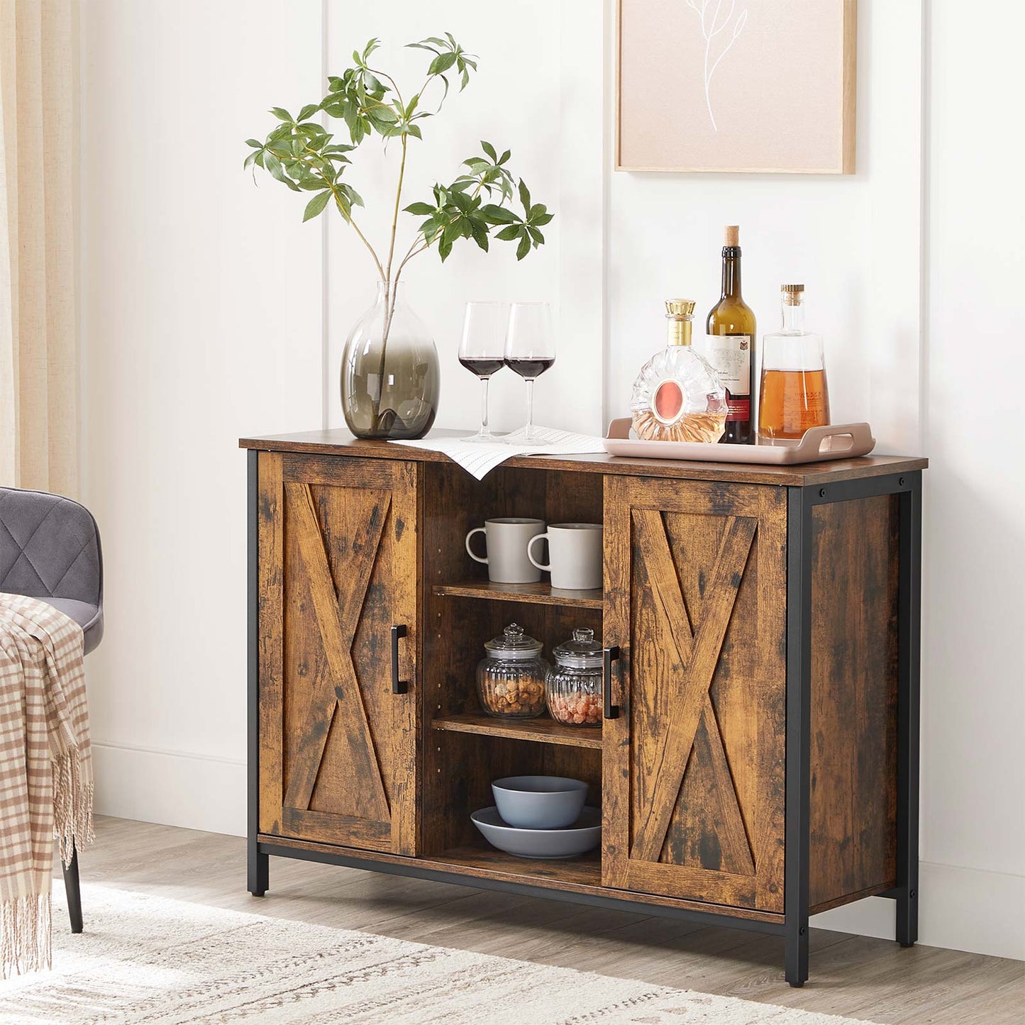 Storage Cabinet with Barn Doors - image 2
