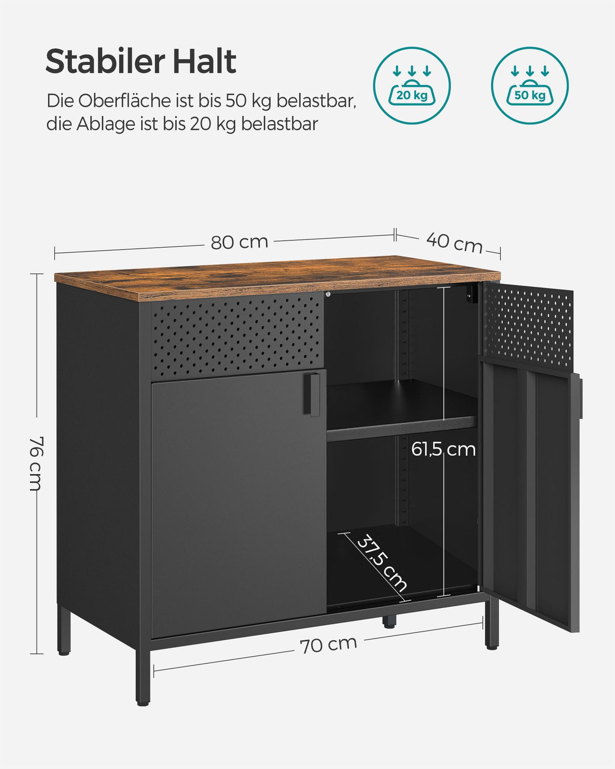 Double-Door Floor Cabinet