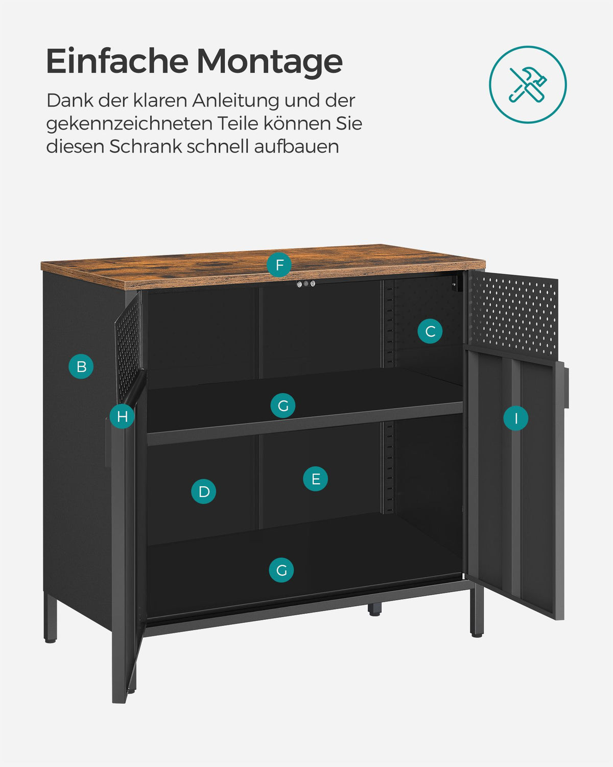 Double-Door Floor Cabinet