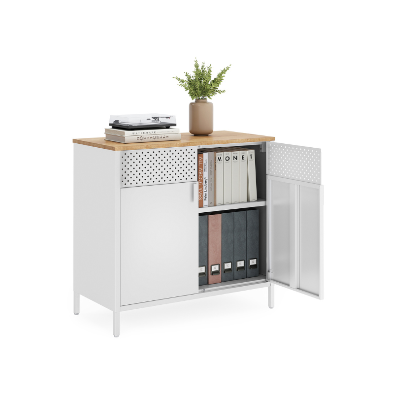 Storage Sideboard, Buffet Table with Adjustable Shelves