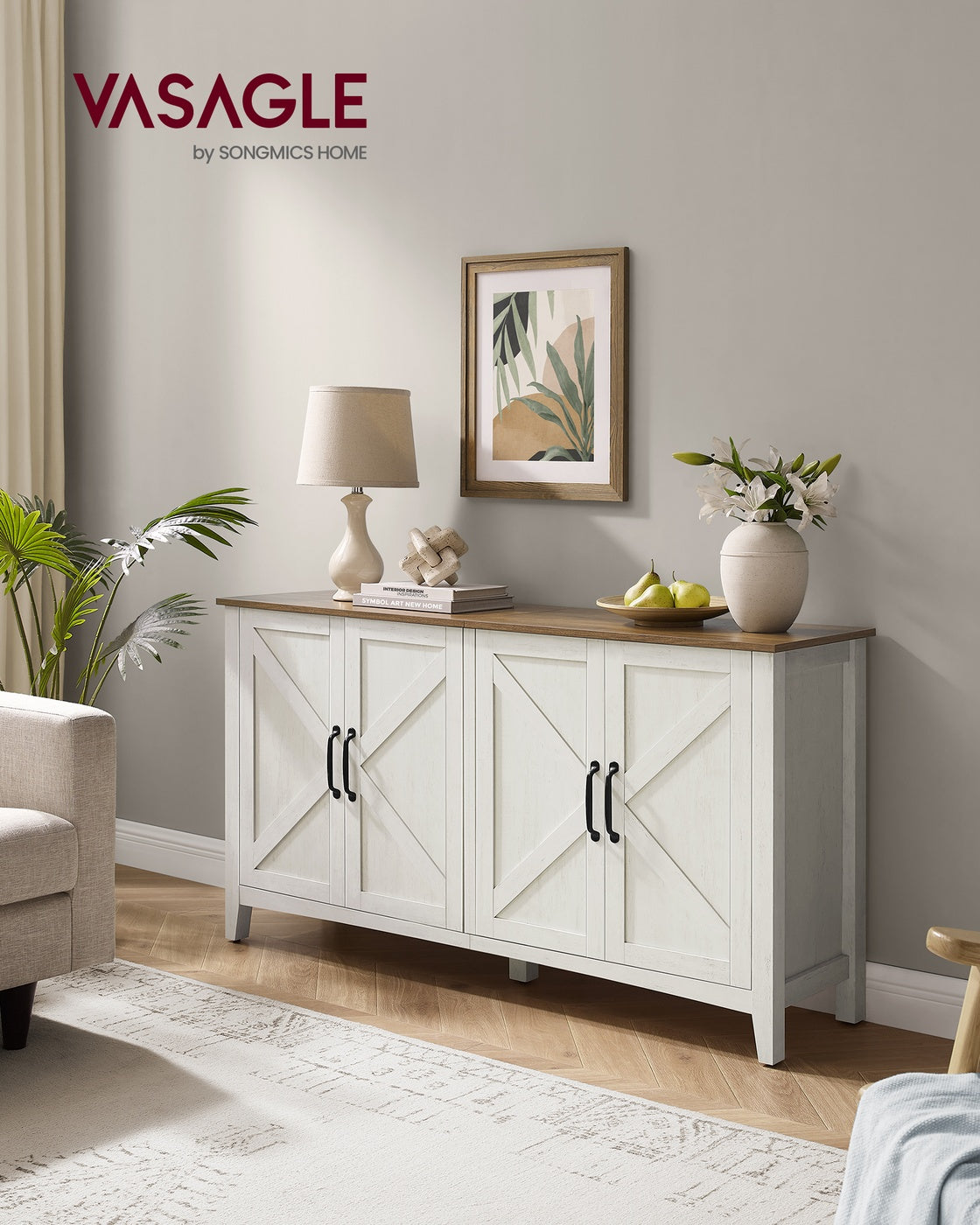 Buffet Storage Cabinet with Adjustable Shelves - image 2
