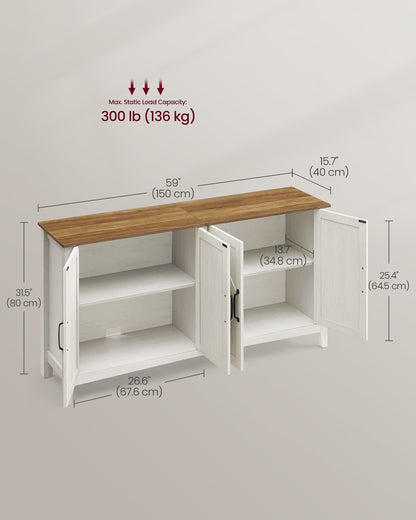 Buffet Storage Cabinet with Adjustable Shelves - image 6