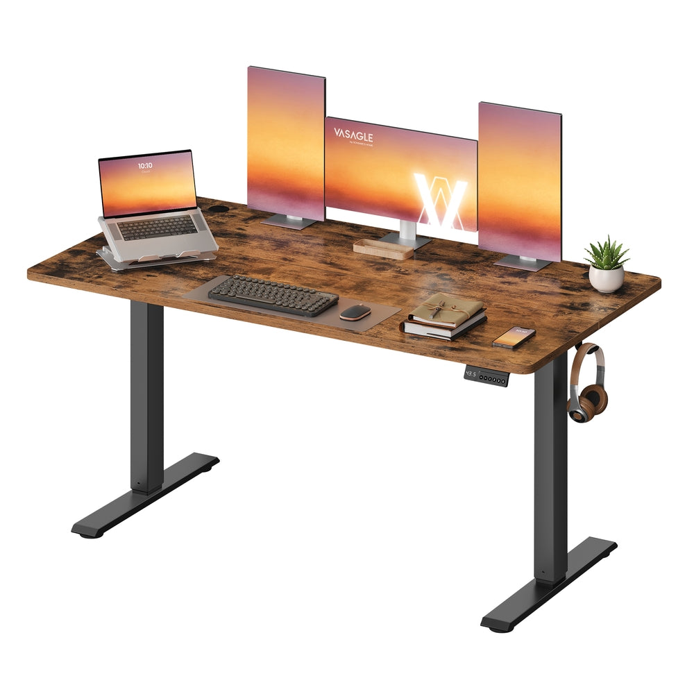 Electric Standing Desk 4 Memory Heights 47.2 x 23.6 Inches Rustic Brown - image 30