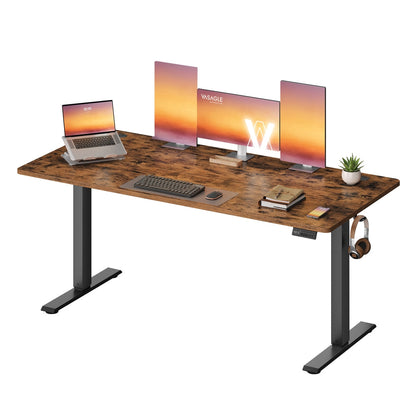 Electric Standing Desk 4 Memory Heights 47.2 x 23.6 Inches Rustic Brown - image 31
