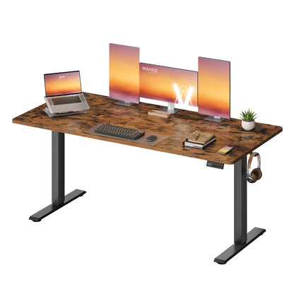 Electric Standing Desk 4 Memory Heights 47.2 x 23.6 Inches Rustic Brown - image 15