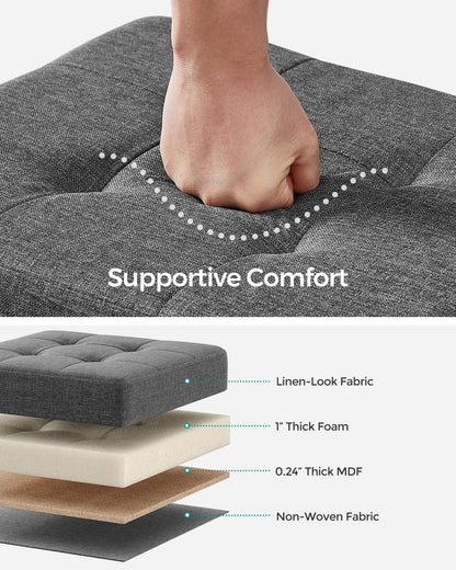 Small Ottoman Foot Rest with Legs - image 3