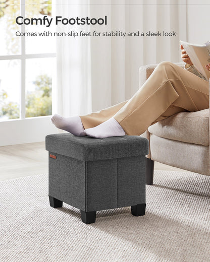 Small Ottoman Foot Rest with Legs - image 4