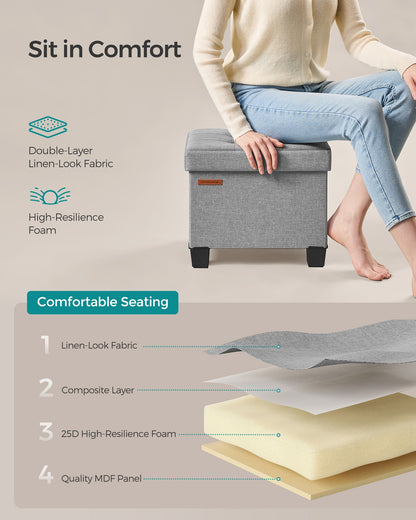 Small Ottoman Foot Rest with Legs - image 11