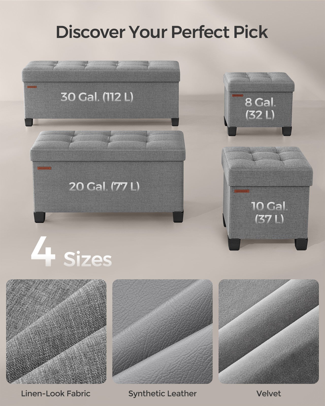 Small Ottoman Foot Rest with Legs - image 12