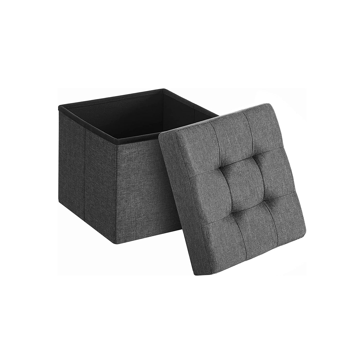 11.8 Inches Small Folding Storage Ottoman Cube