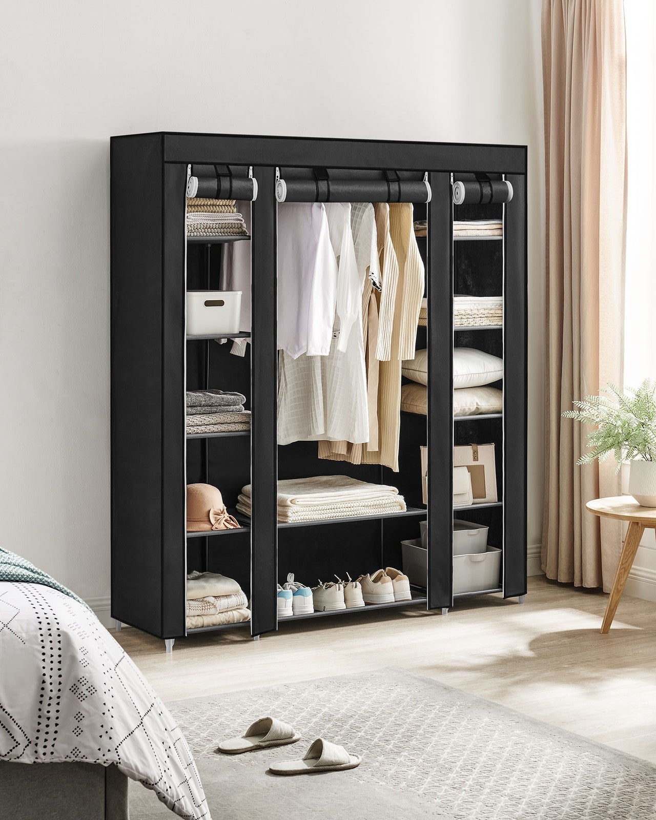 Closet Wardrobe with Non-Woven Fabric Cover - image 10