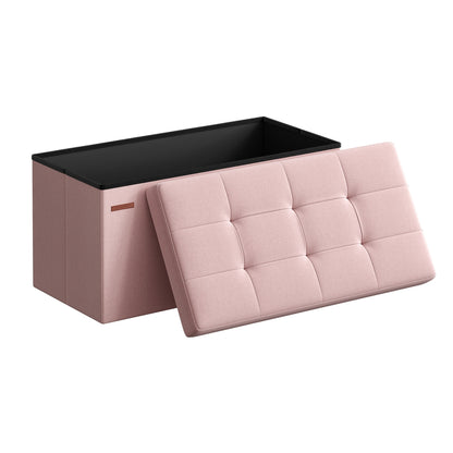Mazie Collection - 30 Inches Folding Storage Ottoman Bench