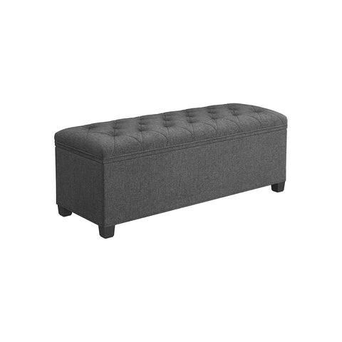 Storage Ottoman Bench with Legs, Load up to 660 lb