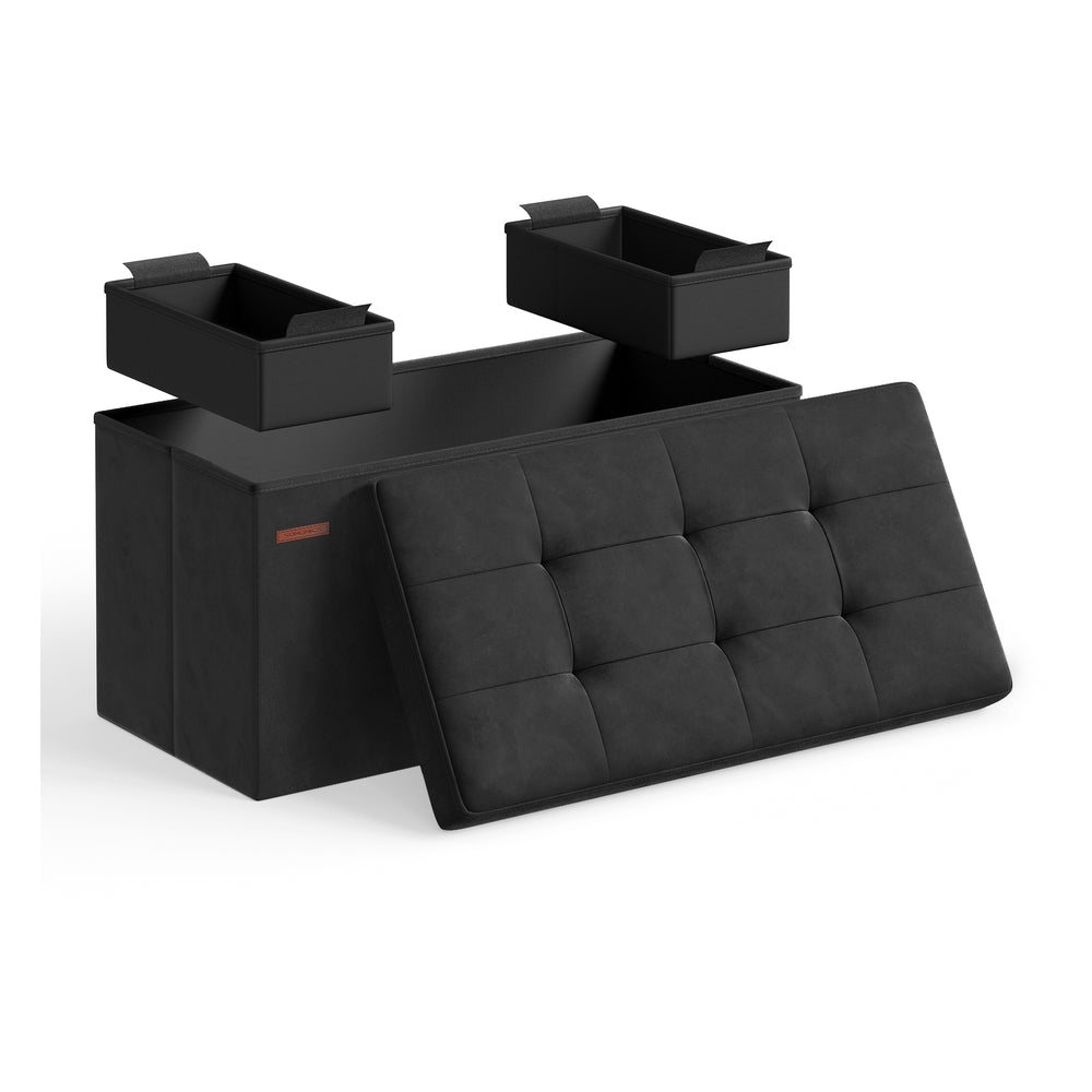 Storage Ottoman Bench with Storage Chest, Load up to 660 lb