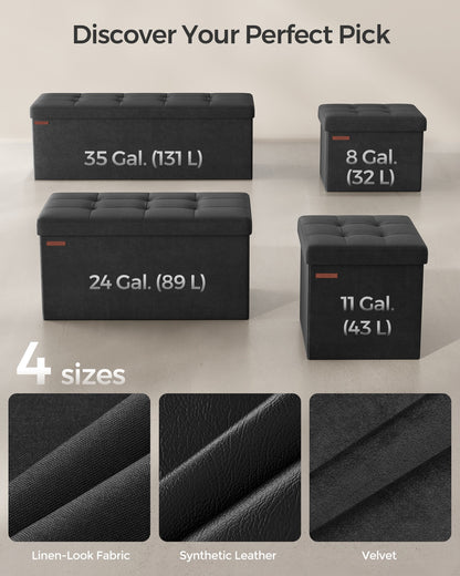 Storage Ottoman Bench with Storage Chest, Load up to 660 lb