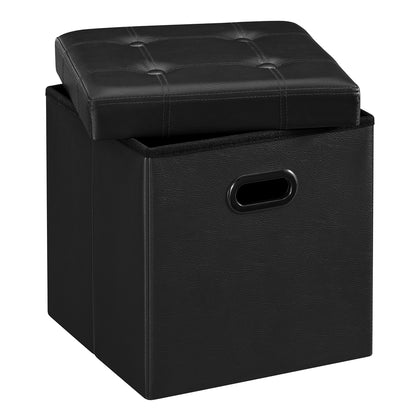 Folding Storage Ottoman, Cube Footrest, Puppy Step