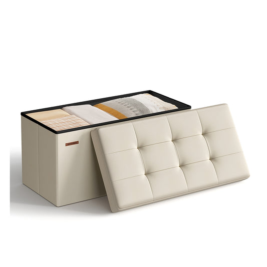 MAZIE Collection - 30 Inches Folding Storage Ottoman Bench - image 1
