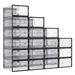 Stackable foldable shoe storage boxes for everyday footwear - image 8