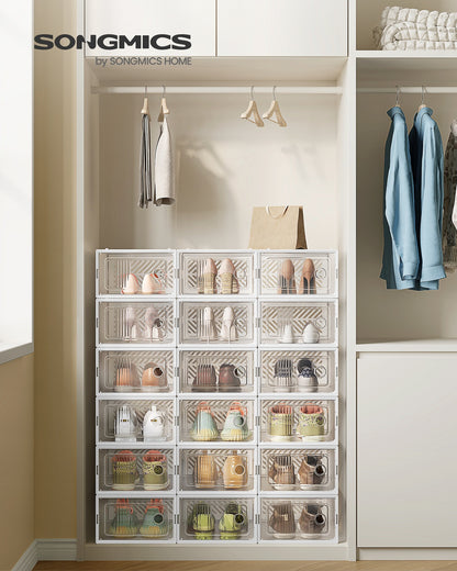 Stackable foldable shoe storage boxes for sneakers - image 9