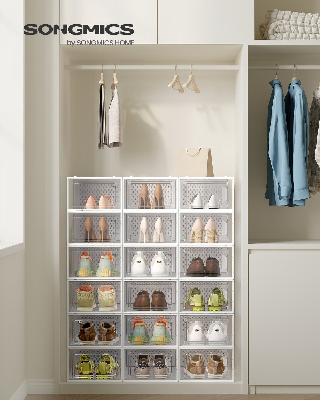 18-Stackable Shoe Boxes