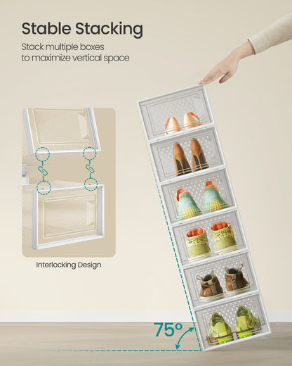 18-Stackable Shoe Boxes