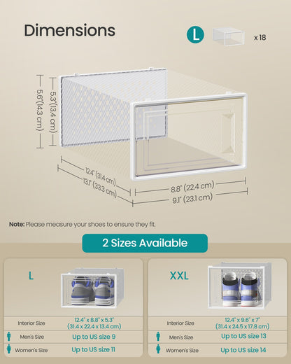18-Stackable Shoe Boxes