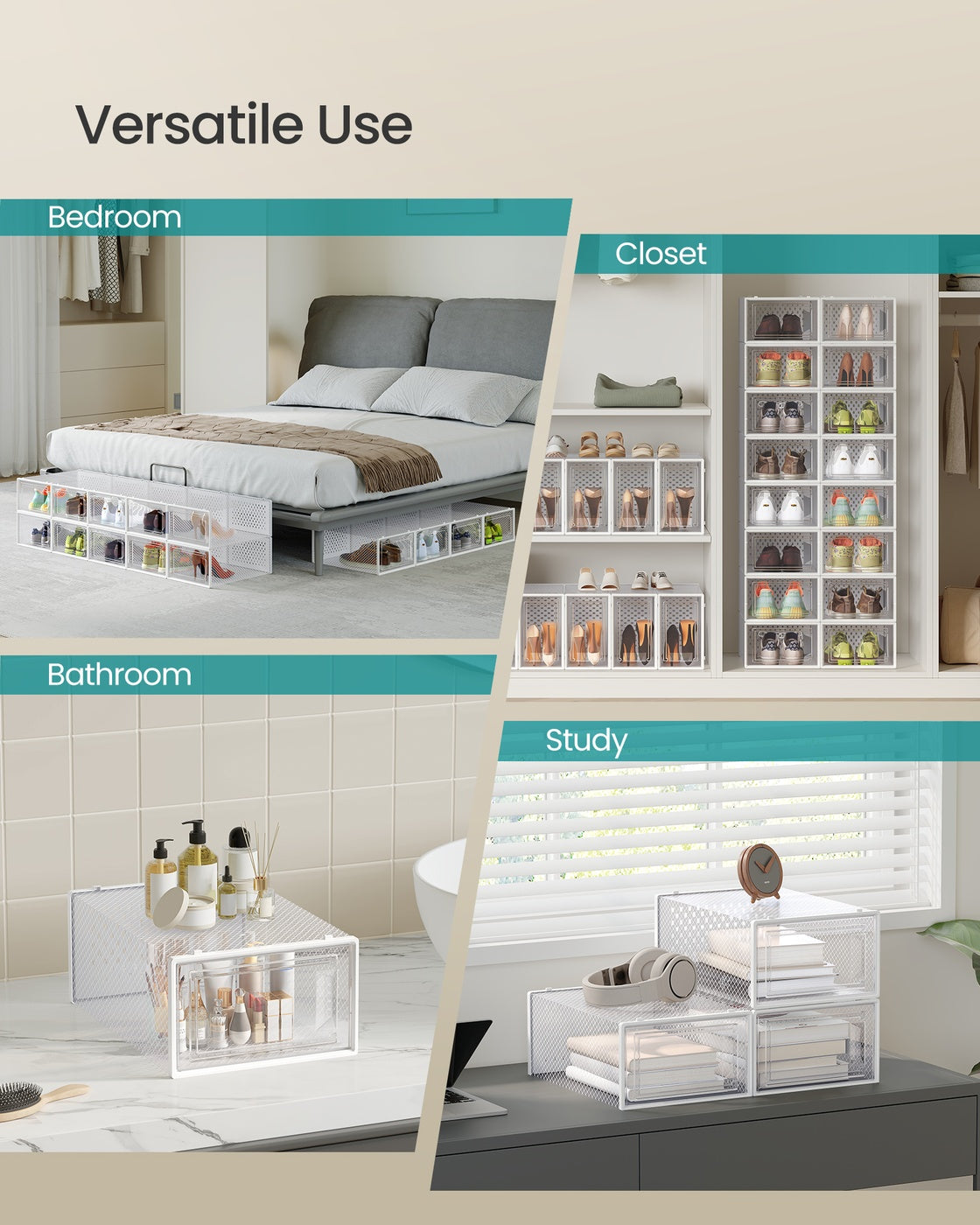 18-Stackable Shoe Boxes