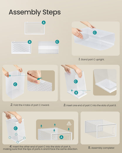 18-Stackable Shoe Boxes