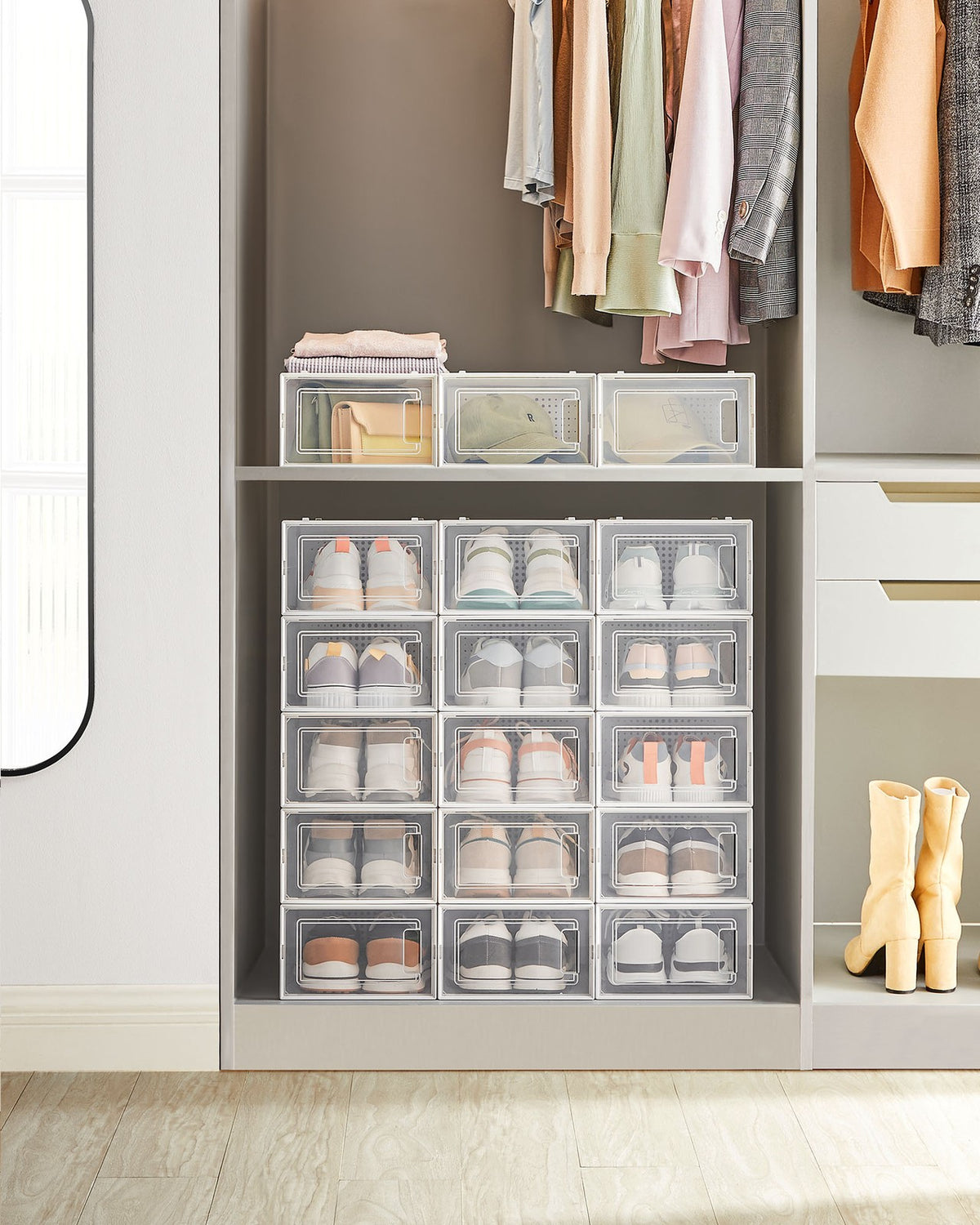 18-Stackable Shoe Boxes
